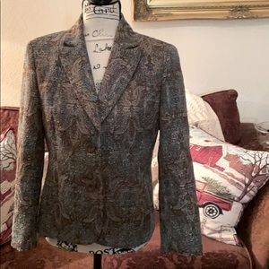 Vintage Harve Bernard Petite Brocade Blazer